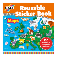 Cargar imagen en el visor de la galería, ¡Nuevo! Libro de stickers reusable-Mapas
