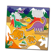 Cargar imagen en el visor de la galería, ¡Nuevo! Libro de stickers reusable-Dinosaurios
