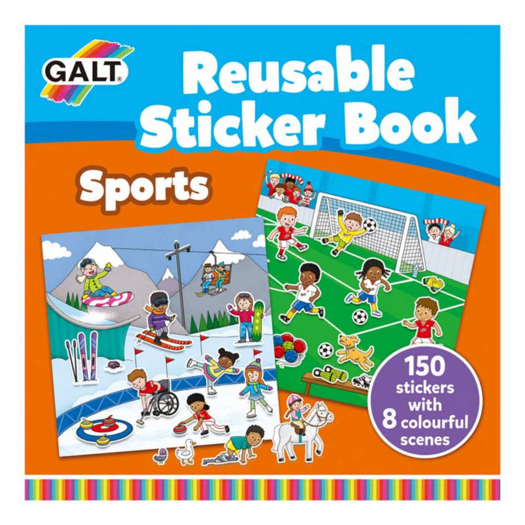 ¡Nuevo! Libro de stickers reusable-Deportes