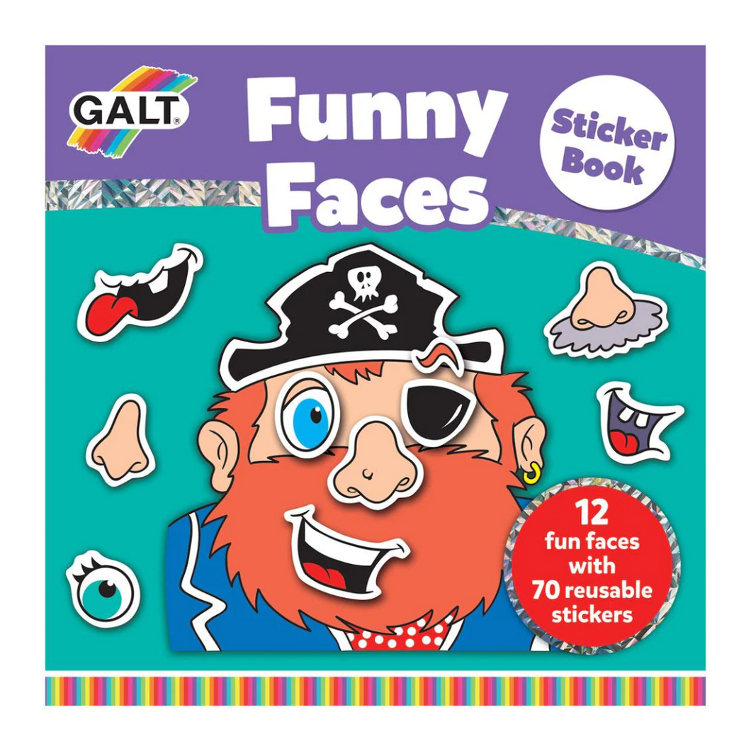 ¡Nuevo! Libro de stickers para formar caras graciosas